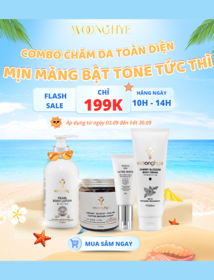 Combo Chăm Da Toàn Diện – Sáng Mịn, Bật Tone Tức Thì