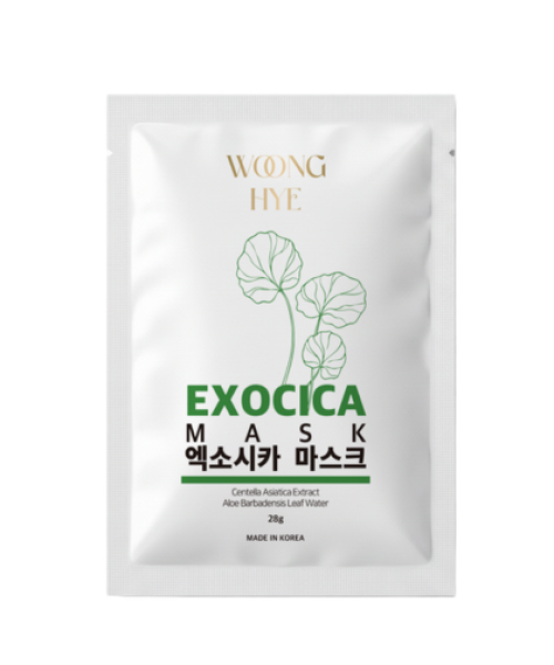 WOONG HYE - EXOCICA MASK - MẶT NẠ RAU MÁ