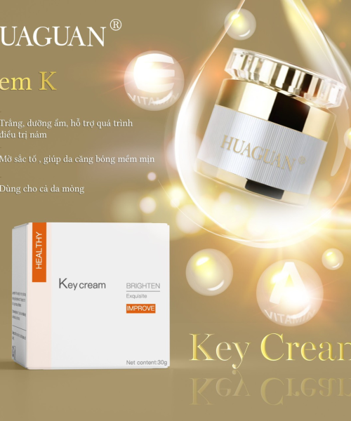 HUAGUAN - KEY CREAM BRIGHTEN - KEM K TRẮNG SÁNG DA