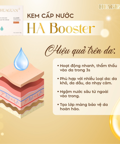 HUAGUAN - OUTBOUND WATER CREAM - KEM CẤP NƯỚC HA BOOSTER