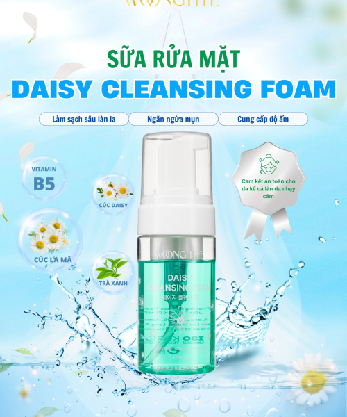 WOONG HYE - DAISY CLEASING FOAM - SỮA RỬA MẶT