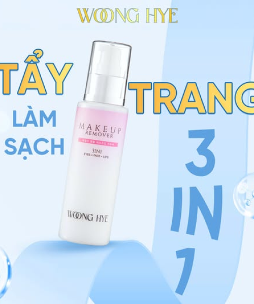 WOONG HYE - MAKEUP REMOVER - TẨY TRANG 3IN1