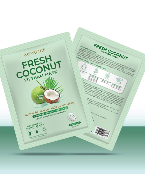 WOONG HYE - FRESH COCONUT VIET NAM MASK - MẶT NẠ DỪA