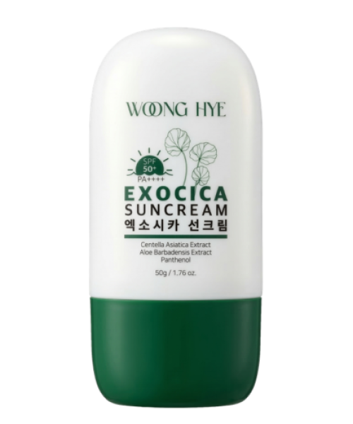 WOONG HYE - EXOCICA SUNCREAM - KEM CHỐNG NẮNG RAU MÁ
