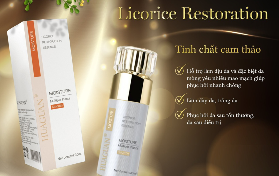 HUAGUAN - LICORICE RESTORATION ESSENCE - TINH CHẤT CAM THẢO