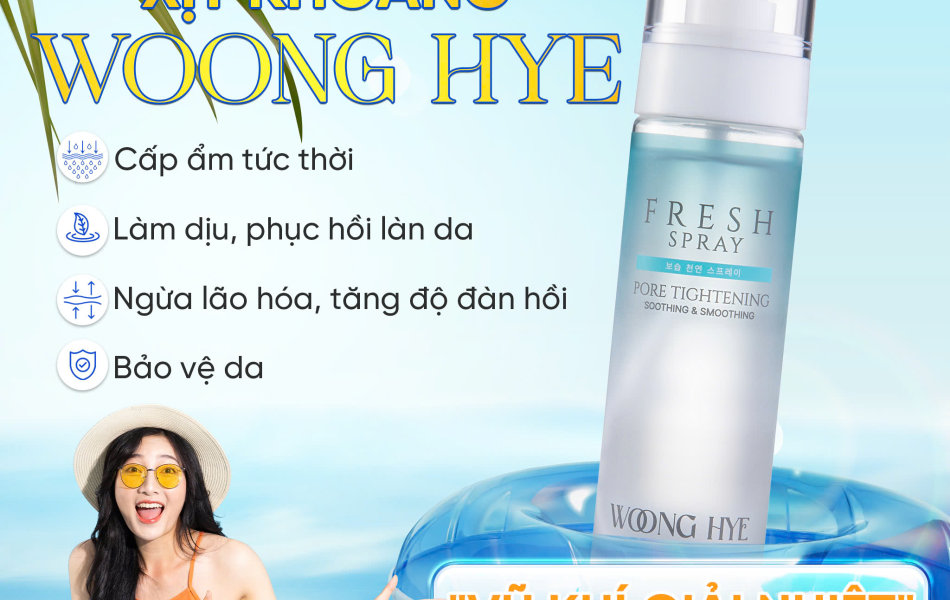 WOONG HYE - XỊT KHOÁNG FRESH SPRAY