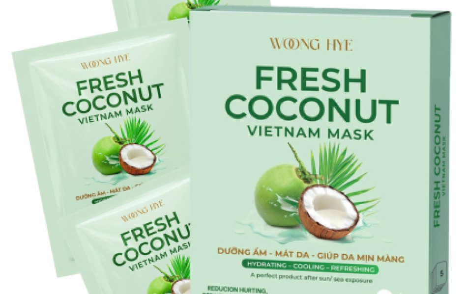 WOONG HYE - FRESH COCONUT VIET NAM MASK - MẶT NẠ DỪA